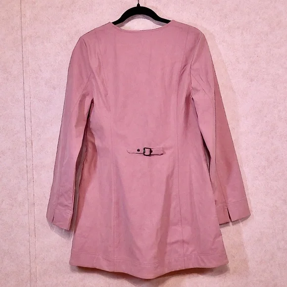 NWT Free People Pink Zephyr Mini Dress Pink/Rose Soft Suede-Like, Lace-Up,SizeM - Picture 4 of 9